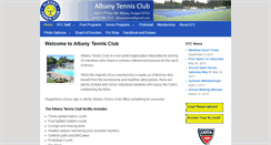 Desktop Screenshot of albanytennisclub.org