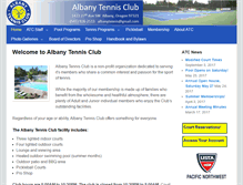 Tablet Screenshot of albanytennisclub.org
